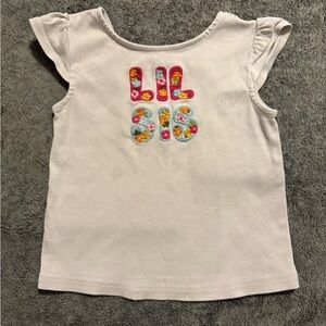 Gymboree White 'Lil Sis' Kids Tee